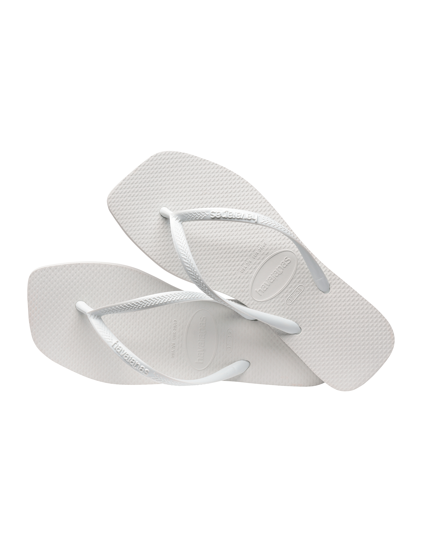 כפכף Havaianas slim square נשים לבן