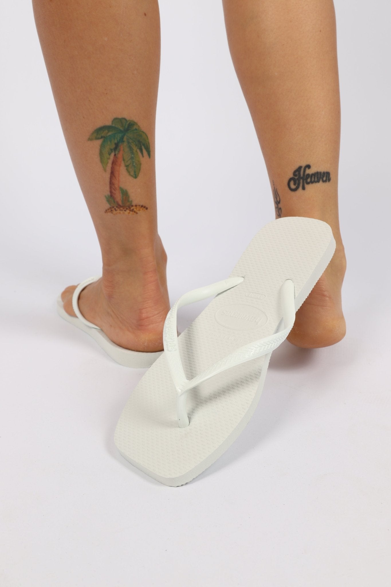 כפכף Havaianas slim square נשים לבן